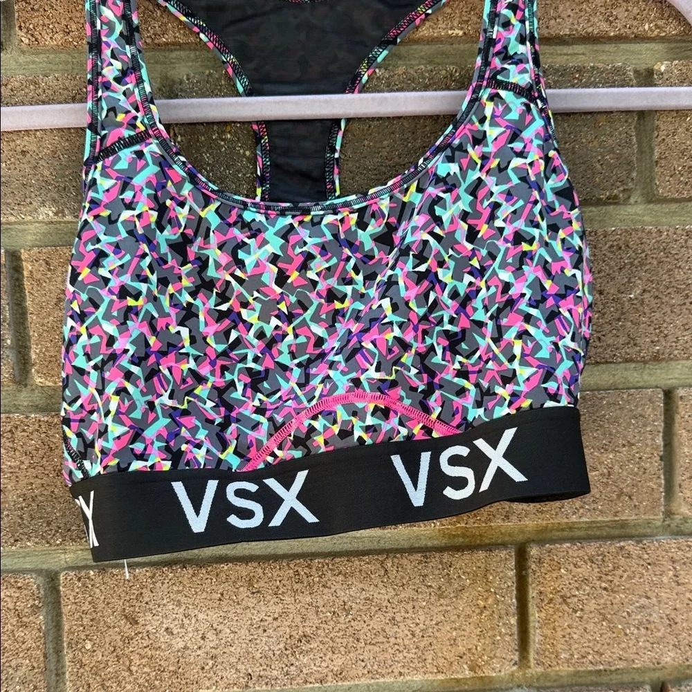 VSX Women's Colorful Patterned Sports Bra Size Large